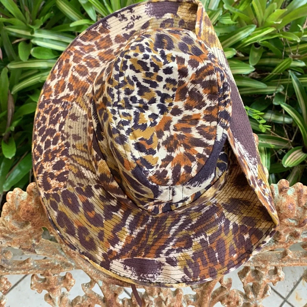 Animal Print Safari Hat - Picture 3 of 9